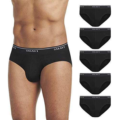 5Mayi Mens Briefs Underwear Mens Low Rise Briefs for Men Pack S M L XL XXL