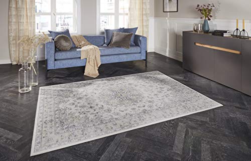 Tapis de style Nain vintage gris de qualité supérieure
