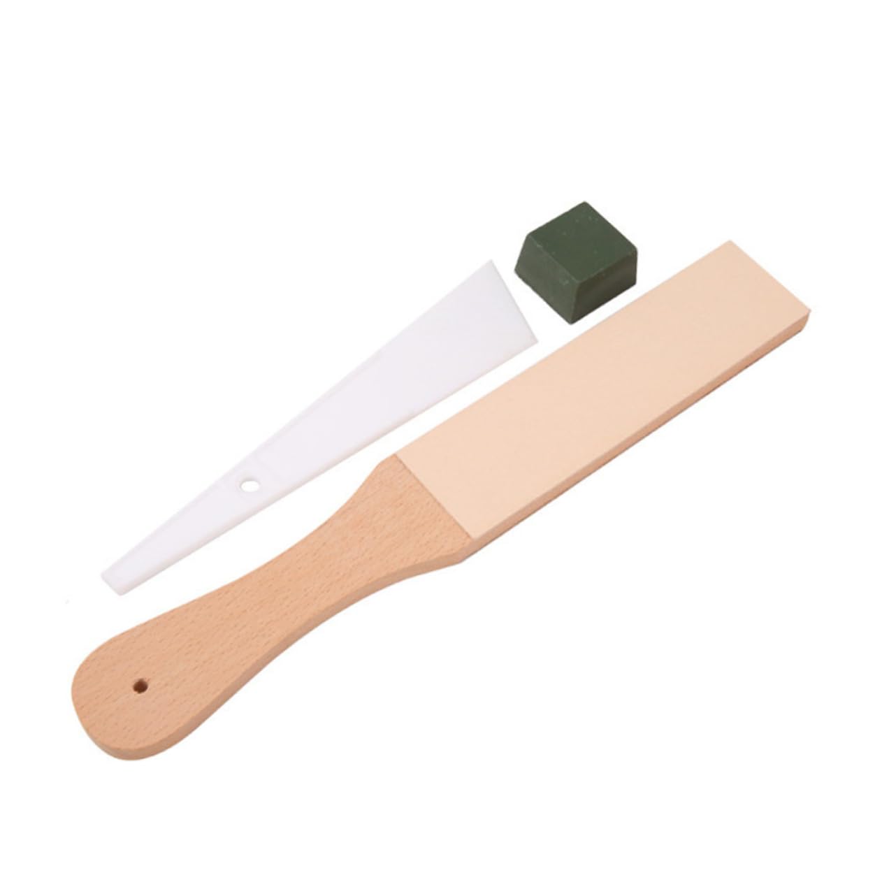 WHAMVOX Clipper Sharpener for Barbers 1 Set with Knife Sharpener Kit Leather Strop and Polishing Board