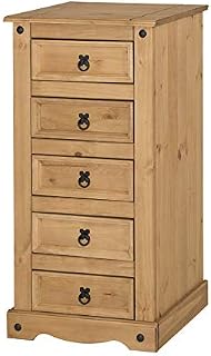 Corona Furniture Corona 5 Drawer Narrow Chest