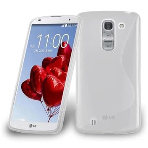 Cadorabo Hülle kompatibel mit LG Optimus G PRO 2 Schutzhülle TPU Silikon Hülle S-Line Design Slim Kratzfest Weiche Gummi mit R&umschutz Hülle Hülle für LG Optimus G PRO 2 in Transparent