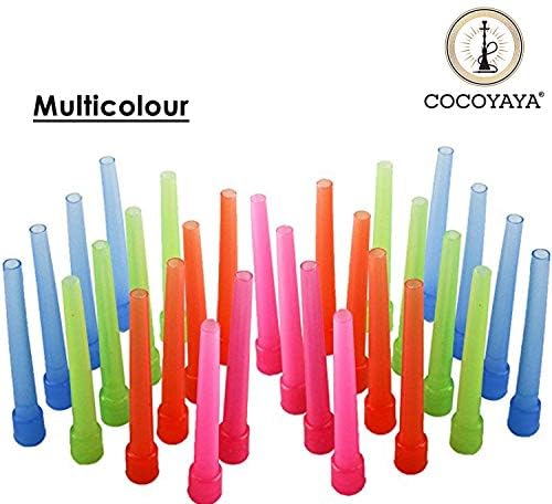 Image of Cocoyaya Reusable-Disposable Filter Tips, Hookah Mouth Tube Aceessories Pack of 2 (80 pcs) Multicolor