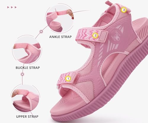 Image of KuaiLu Womens Orthopedic Walking Sandals with Comfortable Arch Support Plantar Fasciitis Relief Summer Outdoor Hiking Sport Recovery Adjustable Strap Athletic Chunky Cushion Shoes