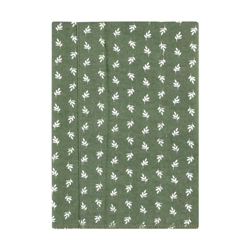 Image of Hudson Baby Unisex Baby Cotton Poly Flannel Burp Cloths, Eucalyptus 7-Pack, One Size