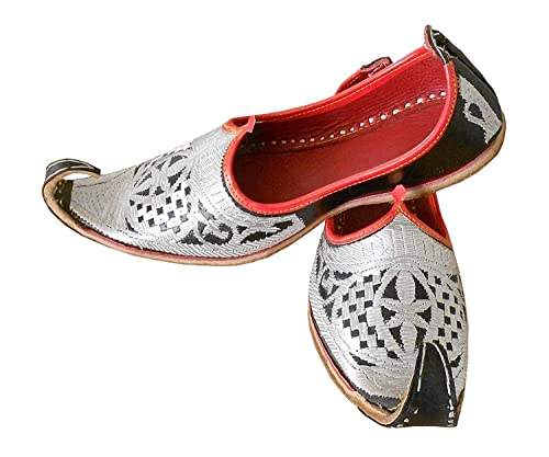 Men's Punjabi Jutti Handmade Leather Aladdin Khussa Jutti Mojari ...