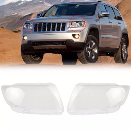 Faro delantero para Jeep Grand Cherokee cubierta lente cristal carcasa lámpara transparente 11-13 5
