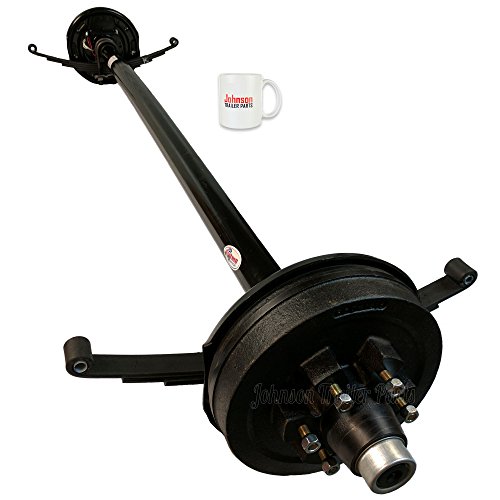 Rockwell American 5,200 lb Electric Brake Trailer Axle w/Double Eye Springs & U-Bolts (77