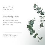 European Spa Source Special Edition - Eucalyptus, Wood Smoke + Leather ShowerSpa Mist Spray for Aromatherapy, at Home Spa Experience, Sinus Congestion Relief, and Tension Relief, 4 fl oz. - Image 4