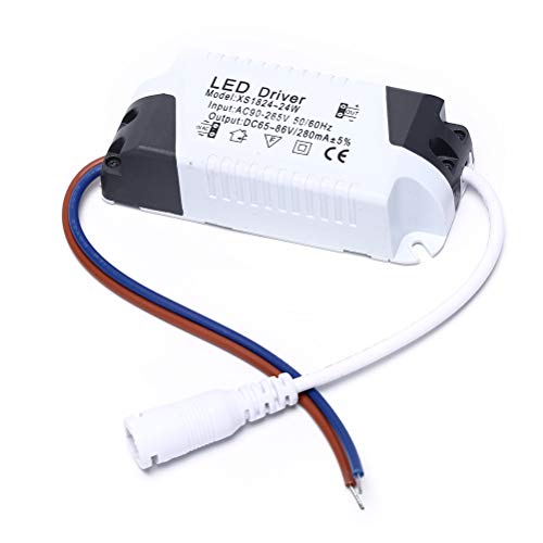LED Driver 18-24W Constant Current 300mA DC Connector External Power Supply LED Ceiling Lamp Transformer High Power AC 85-265V (18-24W)
