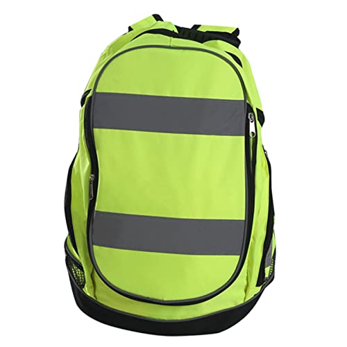 Sac à dos réfléchissant - Cycliste haute visibilité - Sac imperméable R, Vert fluo