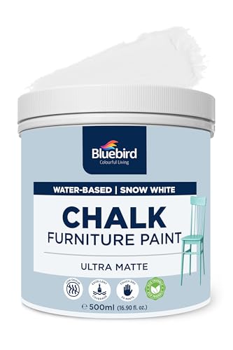 BLUEBIRD Chalk Furniture Paint - 500 ML / 16.9 fl oz for Furniture, Home Décor, Cabinets, and More...