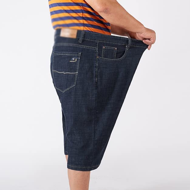 Short en jean homme coupe droite extensible CLSDRZC pour l'été - 2