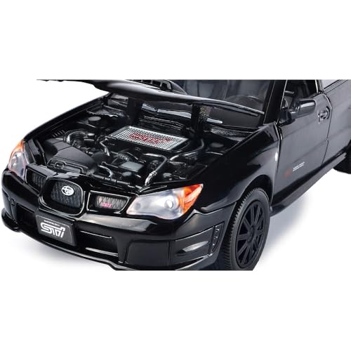 MotorMax Subaru Impreza WRX STi 1:24 Negro Diecast miniatura 5