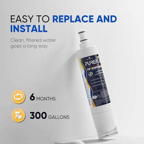 Image of PUREPLUS 4396508 NSF 401 & 53 & 42 Certified Refrigerator Water Filter, Replacement for EDR5RXD1, EveryDrop Filter 5, 4396510, 4392857,Kenmore 46-9010,9085,LC400V,WF-NLC240V,RFC0500A,WF285,2Pack