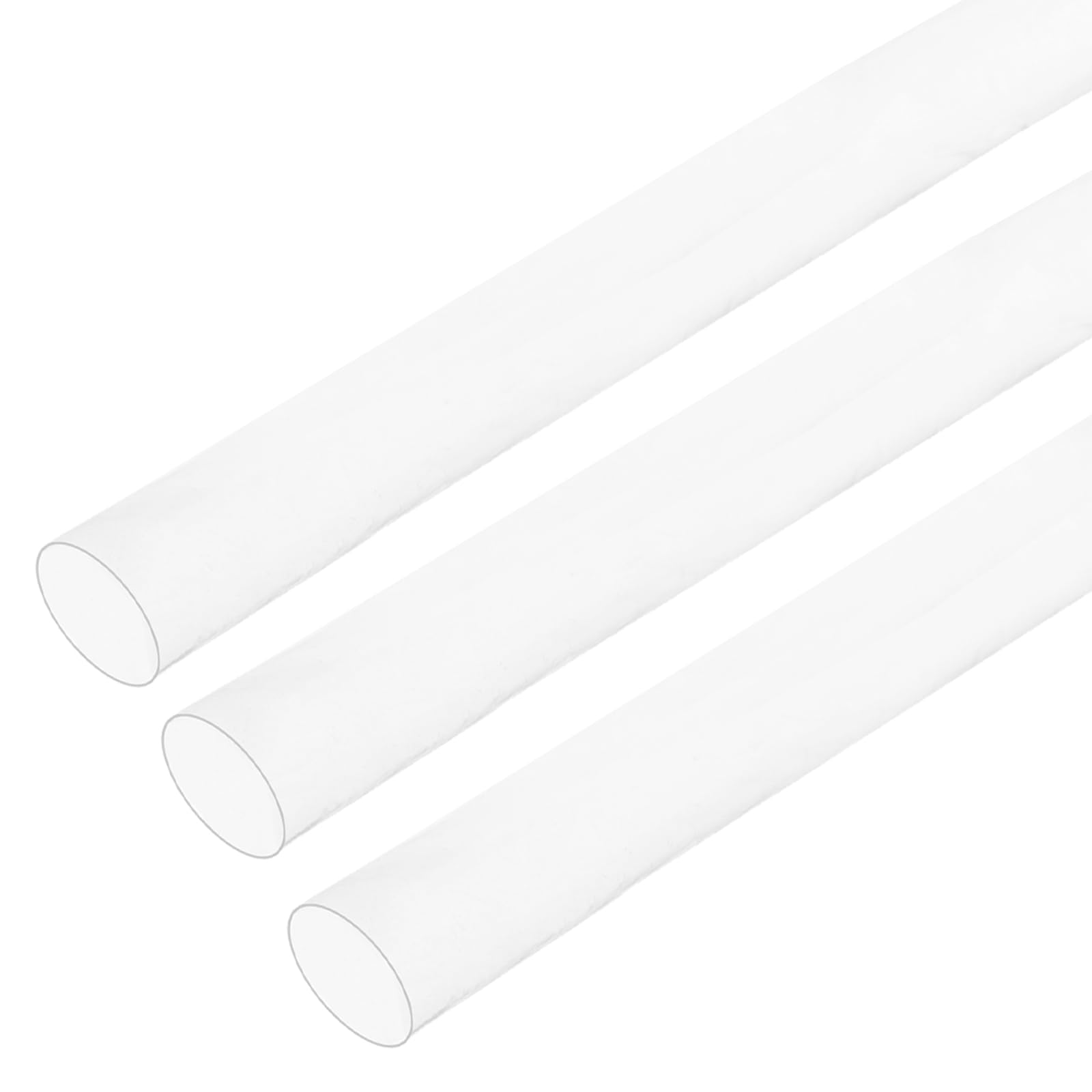 MECCANIXITY Tubo termorestringente in PTFE, rapporto 4 a 1, guaina per cavi, 9 mm x 2 m, impermeabile, sigillata (trasparente, confezione da 3)