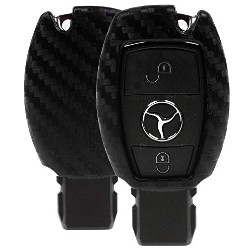 Auto Schlüssel Hülle Carbon Kompatibel mit Mercedes Benz W176 W246 C207 W447 W219 W216 W221 Auto Schlüssel Hülle Carbon Kompatibel mit Mercedes Benz W176 W246 C207 W447 W219 W216 W221