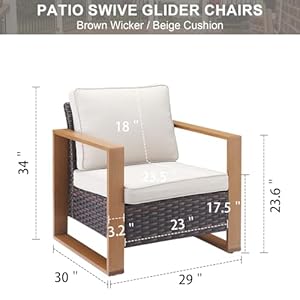 Patio wicker chairs set of 2 350 lbs weight capacity wicker outdoor club chair set with metal wide armrests for porch deck sunroom backyard  urban country home decor