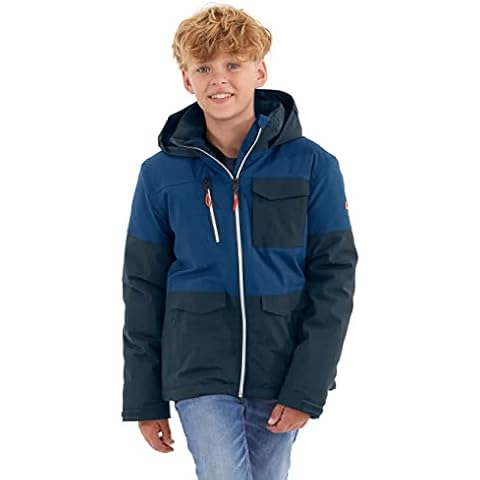 Killtec Jungen Funktionsjacke/Outdoorjacke mit Kapuze und Schneefang - KOW 29 BYS SKI JCKT, navy blue, 164, 37214-000 Cover