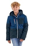 PFC-frei Killtec Jungen Funktionsjacke/Outdoorjacke mit Kapuze und Schneefang - KOW 29 BYS SKI JCKT, navy blue, 140, 37214-000