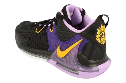 Nike Men's Lebron Witness 7 Basketball Shoe (Black/University Gold-Lilac, us_Footwear_Size_System, Adult, Men, Numeric, Medium), 9.52