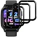 Film günstig Kaufen-Beukei 3 Stück Panzer Schutz Glas für Garmin Venu Sq 2/ Sq 2 Music, Displayschutzfolie,[9H Härte][HD Klare][Blasenfrei][Anti-Kratzen] Film Panzer