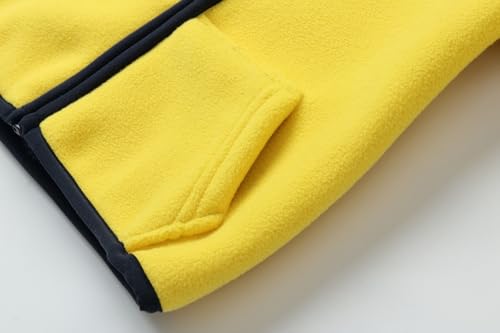 Image of Mud Kingdom Boys Girls Polar Fleece Jacket with Hood Winter Thick Warm Outerwear Funny Cartoon