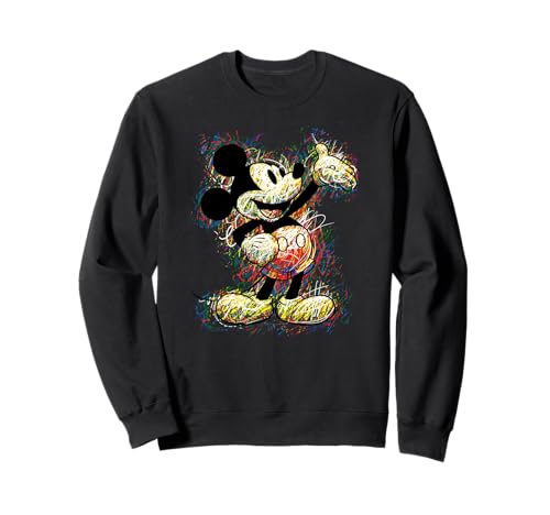 Sweatshirt Disney Mickey Mouse gris col rond pour homme et femme