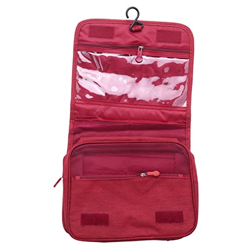 Caliban, vino tinto, colgante de viaje, gran bolsa de baño, cosmética, para mujer, necesidad, maquillaje, belleza, para organizar, accesorio de almacenamiento, bolsa de lavado