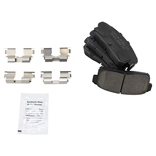 Image of TRQ Rear Ceramic Brake Pad and Rotor Set | For 2001 Infiniti I30 From 10-03-00 Production Date 02-04 Infiniti I35 10-03-00 Production Date 02-03 Nissan Maxima