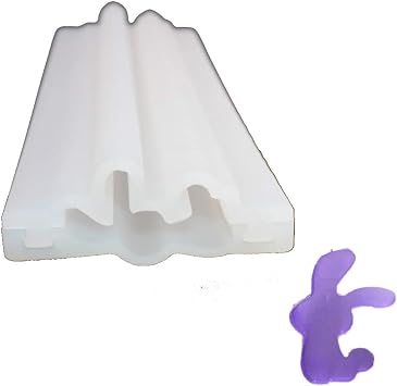 Silicone Soap Mold Long Tube Column Mould DIY Dessert Soap Candle Clay Craft Making Molds Pipe Tube Handmade Cake Mousse Baking Tool Big Eared Rabbit