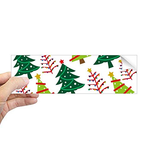 Sticker rectangulaire sapin de Noël vert décoration vitre sans résidu - 2