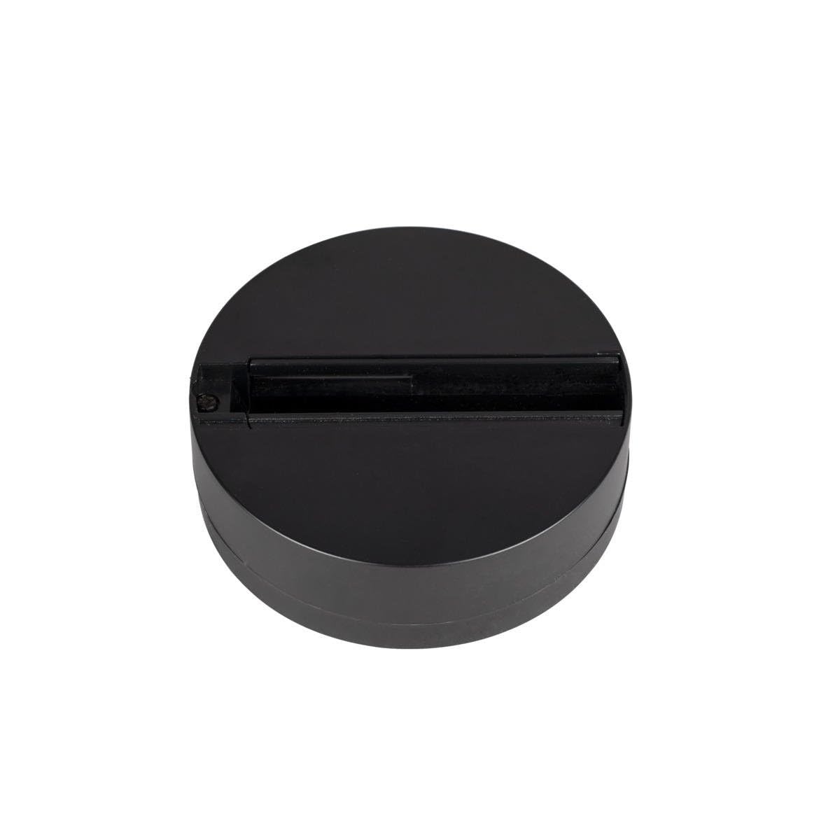 Qub 3-Phasen Monopoint - Schwarz - Einzeladapter für Stromschienenstrahler - Deckenmontage - Kompatibel mit 3-Phasen Schienensystem - Modernes Design