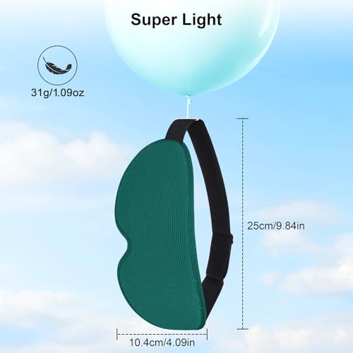 Miniatura 7 de Gritin 100 Anti-Luz Antifaz Para Dormir, Máscara Dormir Para Mujer Y Hombre, Sin Presión Ocular Para Durmientes De Lado - Con Correa Ajustable Y Tapones, Ultrasuave Y Cómodo Para Dormir, Viajar