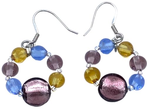 Boucles d'oreilles femme en verre de Murano pendantes longues Antica Murrina VR245