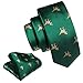 Barry.Wang 2 PACK Ties for Father and Son Fashion Children Tie Men Necktie Jacquard Handkerchief