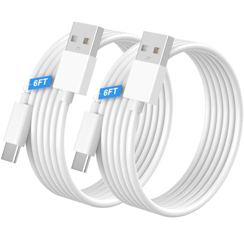 2Pack Car Carplay Cable for iPhone 16 15 Pro Max 15 Plus Charger Cord,6FT [Apple MFI Certified] USB A to USB C Cable Car Play Adapter Cord Fast Charging for iPhone 17 16 Pro Max 15 16 Plus,iPad