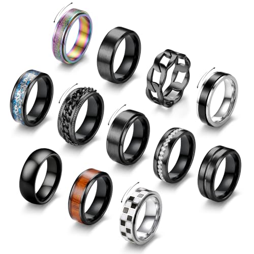 IRONBOX Spinner Fidget Rings Set