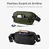 tomtoc 1,5L X-Pac Sacoche Bandouliere avec Protection RFID, Sac Bandoulière Léger et Imperméable pour Hommes et Femmes, Petite Sacoche de Voyage Quotidien, Sac de Poitrine Sling Bag #5