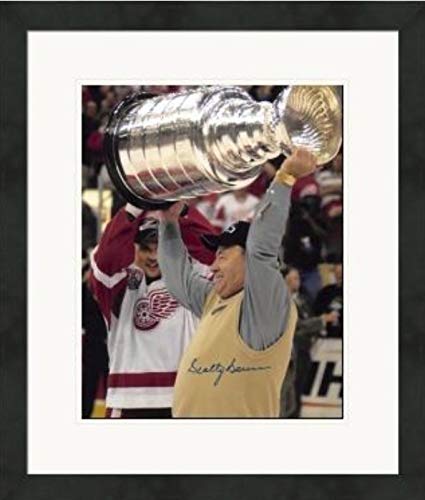 Autograph Warehouse 571894 8 x 10 in. Detroit Red Wings Stanley Cup Scotty Bowman Autographed Photo - No.SC11 Matted & Framed