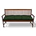 Beautissu Cuscino per panche Flair BK ca.120x50x10 cm soffice e Comodo - per panchine da Giardino e dondoli - Verde Scuro