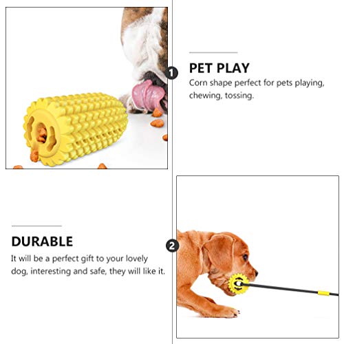 Balacoo brinquedo de milho para cães mastigáveis, puxadores, para cães, corda de brinquedo com vento