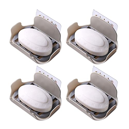 YOYIK 4 Pcs Porte-Savon, Boîte à Savon Range-Savon Support Cover