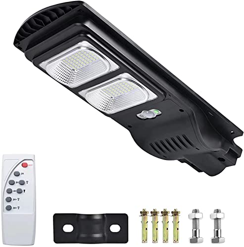 Vipbear 200W Solar Street Lights Outdoor, Flood Lights Motion Sensor Lights Waterproof Dusk to Dawn Security Lights Solar Powered Waterproof for Parking Lot Wall Garage Lamp