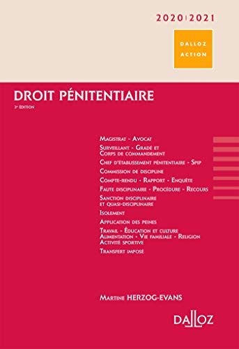Télécharger Droit pénitentiaire 2020/2021 - 3e éd. Livre PDF Gratuit