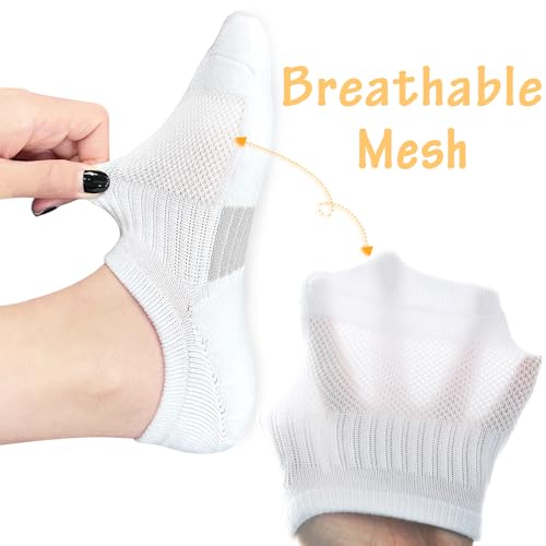 No Show Socks Womens Ankle Socks Cushioned Low Cut Athletic Socks Running Socks Workout Socks 3/6 Pairs4