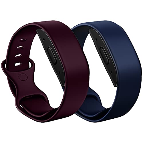 OMEE 2 Pack Halo Band Compatible with Amazon Halo, Soft TPU Halo Replacement Band for Amazon Halo Smartwatch ,Sport Strap Replacement Wristband Accessories for Men for Women