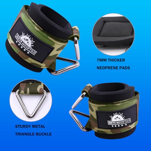 Image of Wrist Cuffs for Cable Machines - Padded & Adjustable Straps for Lateral Raises, Tricep Pushdowns & Strength Training