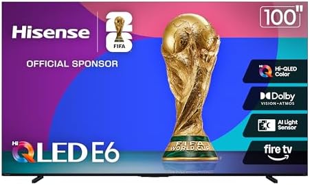 Hisense 100" Class E6 Series QLED 4K UHD Smart Fire TV (100E6QF, ...