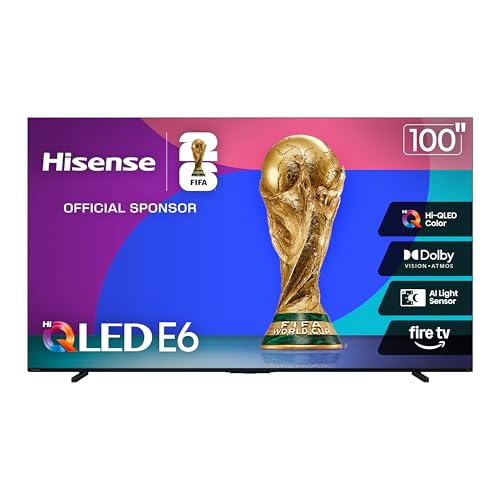 Hisense 100' Class E6 Series QLED 4K UHD Smart Fire TV...