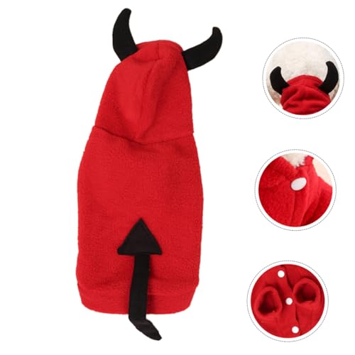 Disfraz Diablo XL para Perro con Capucha POPETPOP miniatura 7